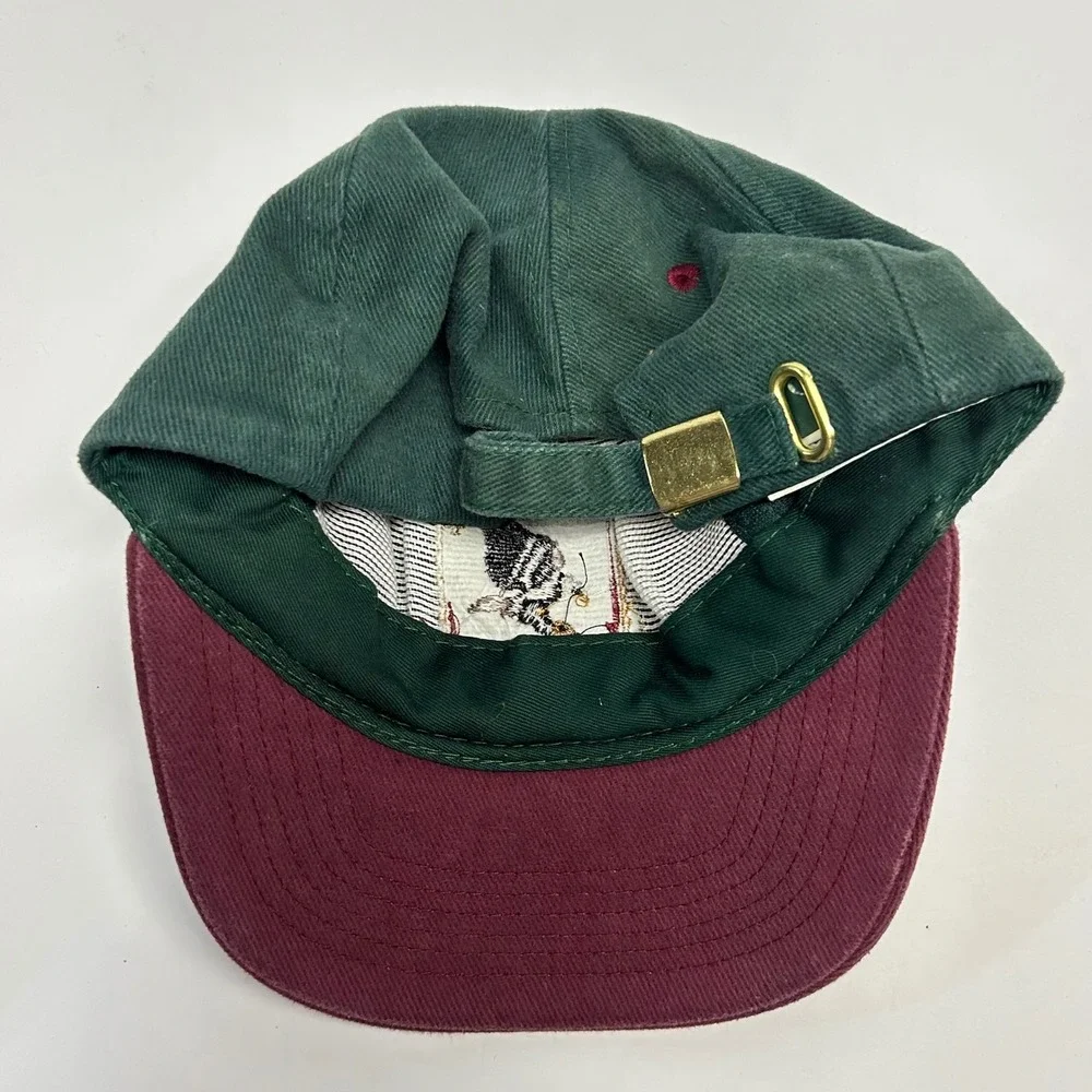 Ski Country Imports Denali Park Alaska Green Unisex OS Eagle Souvenir Hat Vtg